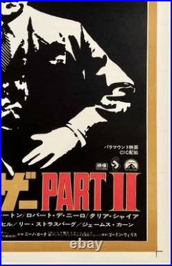Original Vintage Movie Poster GODFATHER II Japanese 39 x 62 Extremely Rare LINEN