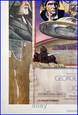 Original Vintage Movie Poster STAR WARS A NEW HOPE Style D LINEN