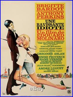 Original Vintage Movie Poster Une Ravissante Idiote 1964 Brigitte Bardot