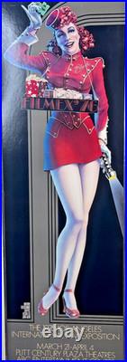 Original Vintage Poster 1976 Los Angeles International Film Ex Framed No Glass