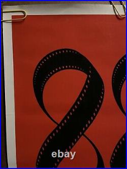 Original Vintage Poster 4th annual Boston Film Festival Poster pinup 1988 expo