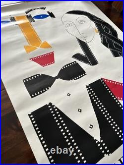 Original Vintage Poster Boston Film Festival 1990 Promo Ad Autographed By Artist