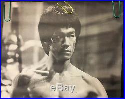 Original Vintage Poster Bruce Lee Enter The Dragon 1973 Kung Fu Movie Pin-up 70s
