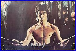 Original Vintage Poster Bruce Lee Kung Fu Martial Arts Pin Up Movie Memorabilia