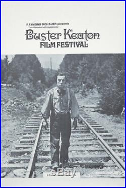 Original Vintage Poster Buster Keaton Film Festival 1970 Raymond Rohauer Train