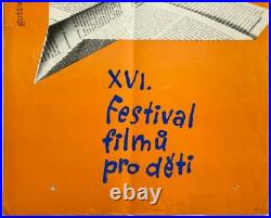 Original Vintage Poster CHILDREN'S FILM FESTIVAL MOVIES ART CINEMA 1976