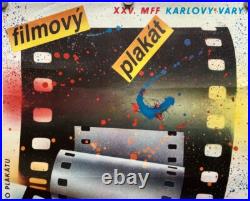 Original Vintage Poster EXHIBITION FILM POSTERS MOVIES KARLOVY VARY 1986