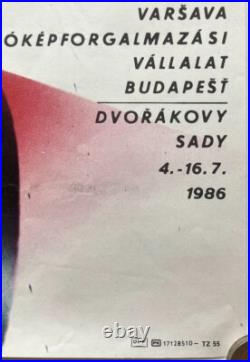 Original Vintage Poster EXHIBITION FILM POSTERS MOVIES KARLOVY VARY 1986