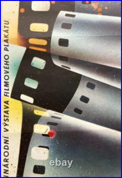 Original Vintage Poster EXHIBITION FILM POSTERS MOVIES KARLOVY VARY 1986