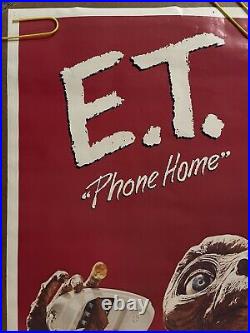 Original Vintage Poster E. T. Phone home 1982 the extra-terrestrial movie poster