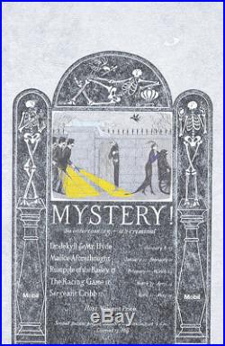 Original Vintage Poster Edward Gorey Mystery Vincent Price Skeletons 1981