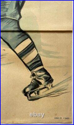 Original Vintage Poster FROM CHAMPIONSHIP COMPETITIONS HOCKEY SPORTS 1950s