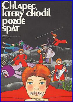 Original Vintage Poster Film Russian Fairytale The Boy Who Went to Bed Late 70s