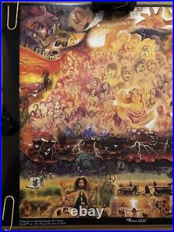 Original Vintage Poster Flower Child Psychedelic Trippy Music Movies Stars Pinup