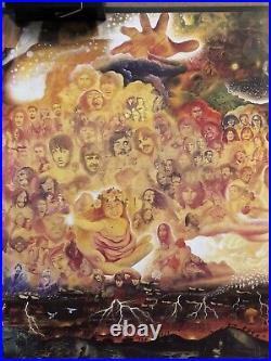 Original Vintage Poster Flower Child Psychedelic Trippy Music Movies Stars Pinup