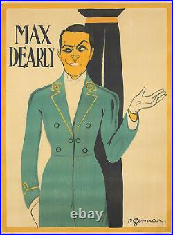 Original Vintage Poster Gesmar Max Dearly Film Theatre Deco French