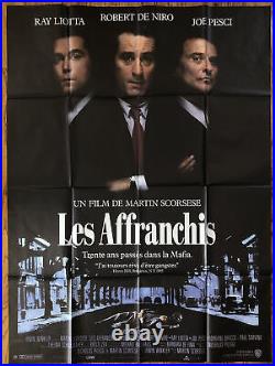 Original Vintage Poster Goodfellas Movie Mafia Mob Huge French 1990 Warner Bros