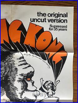 Original Vintage Poster King Kong The Great Chase 1968 One Sheet Movie Pin Up