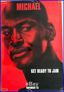 Original Vintage Poster Michael Jordan Space Jam Movie Memorabilia Promo 1996