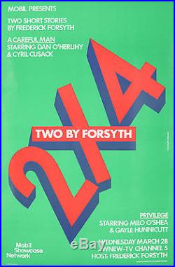 Original Vintage Poster PBS 2x4 Frederick Forsyth Masterpiece Theater Movie TV