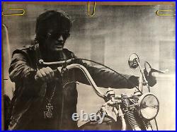 Original Vintage Poster Peter Fonda Movie Memorabilia Wild Angles Motorcycle