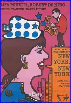 Original Vintage Poster Polish Film New York 1978 Liza Minelli DeNiro Scorsese