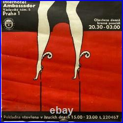 Original Vintage Poster REVUE ALHAMBRA THEATER CABARET VARIETY 1980s