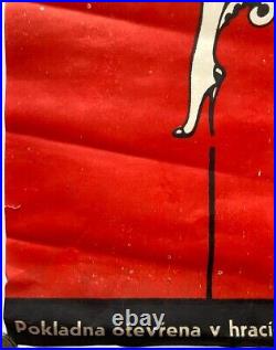 Original Vintage Poster REVUE ALHAMBRA THEATER CABARET VARIETY 1980s