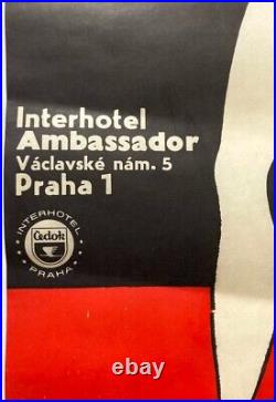 Original Vintage Poster REVUE ALHAMBRA THEATER CABARET VARIETY 1980s