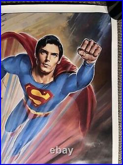Original Vintage Poster Superman IV Movie Memorabilia Advertisement Pin Up Comic