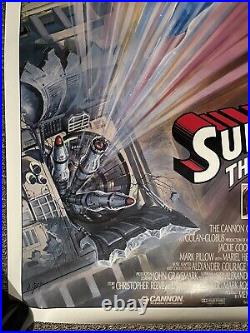 Original Vintage Poster Superman IV Movie Memorabilia Advertisement Pin Up Comic