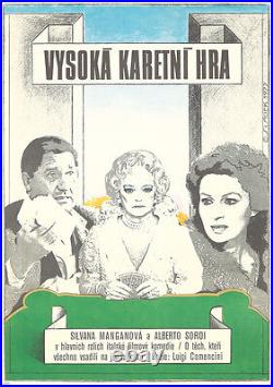 Original Vintage Poster The Scopone Game Silvana Manganova Italian Polish Film
