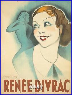 Original Vintage Poster Van Caularet Renne Divrac French Silent Film 1935