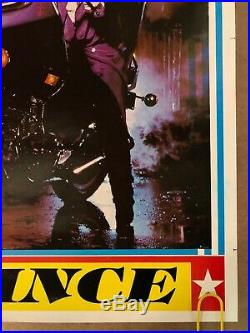 Original Vintage Poster prince purple rain music movie memorabilia80s motorcycle