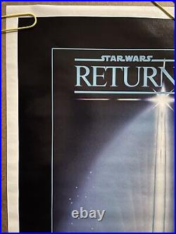 Original Vintage Poster return of the jedi light saber movie1983 lucasfilm