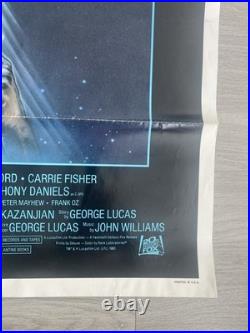 Original Vintage Poster return of the jedi light saber movie 1983 Lucas Film