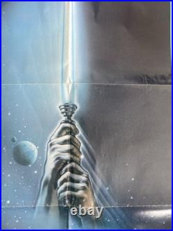 Original Vintage Poster return of the jedi light saber movie 1983 Lucas Film