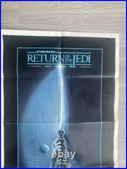 Original Vintage Poster return of the jedi light saber movie 1983 Lucas Film