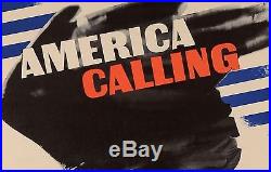 Original Vintage Propaganda Poster America Calling by Herbert Matter 1941