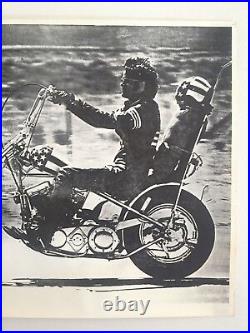 Original Vtg 1969 Rare Easy Rider Peter Fonda Iconic Peter Sorel Photo Poster