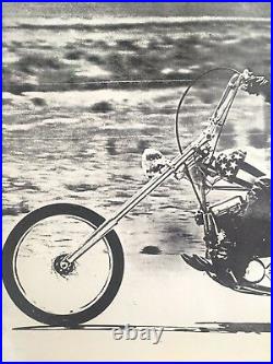 Original Vtg 1969 Rare Easy Rider Peter Fonda Iconic Peter Sorel Photo Poster