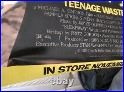 Original Vtg 1988 VHS Store Poster Sleepaway Camp 3