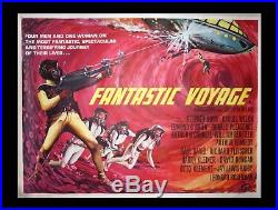 Original vintage Fantastic Voyage UK Quad movie poster, 1968 art by Tom Beauvais