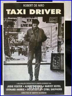 Original vintage movie poster from the classic film Taxi Driver, featuring Rober