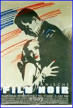 Original vintage poster AMERICAN FILM NOIR FESTIVAL 1980
