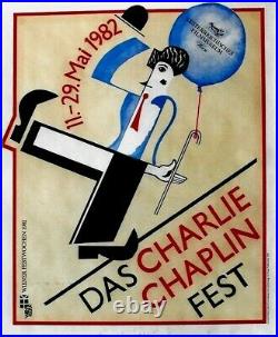 Original vintage poster CHAPLIN FILM FESTIVAL VIENNA 1982