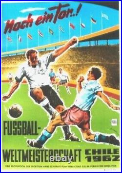 Original vintage poster FOOTBALL SOCCER WC CHILE 1962