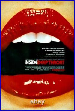 Original vintage poster INSIDE DEEP THROAT FILM DOC 2005