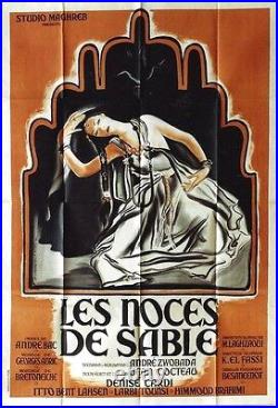 Original vintage poster LES NOCES DE SABLE MAGHREB FILM 1949