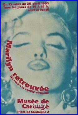 Original vintage poster MARILYN REDISCOVERED SWISS MUSEUM EXPO CAROUGE 1995